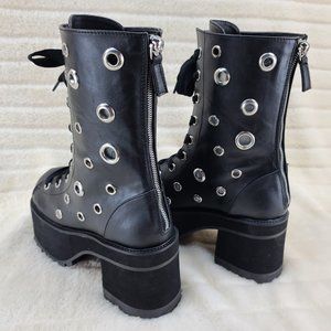 Demonia | Shoes | Demonia Ranger Platform Laceup Front Ankle Boot ...